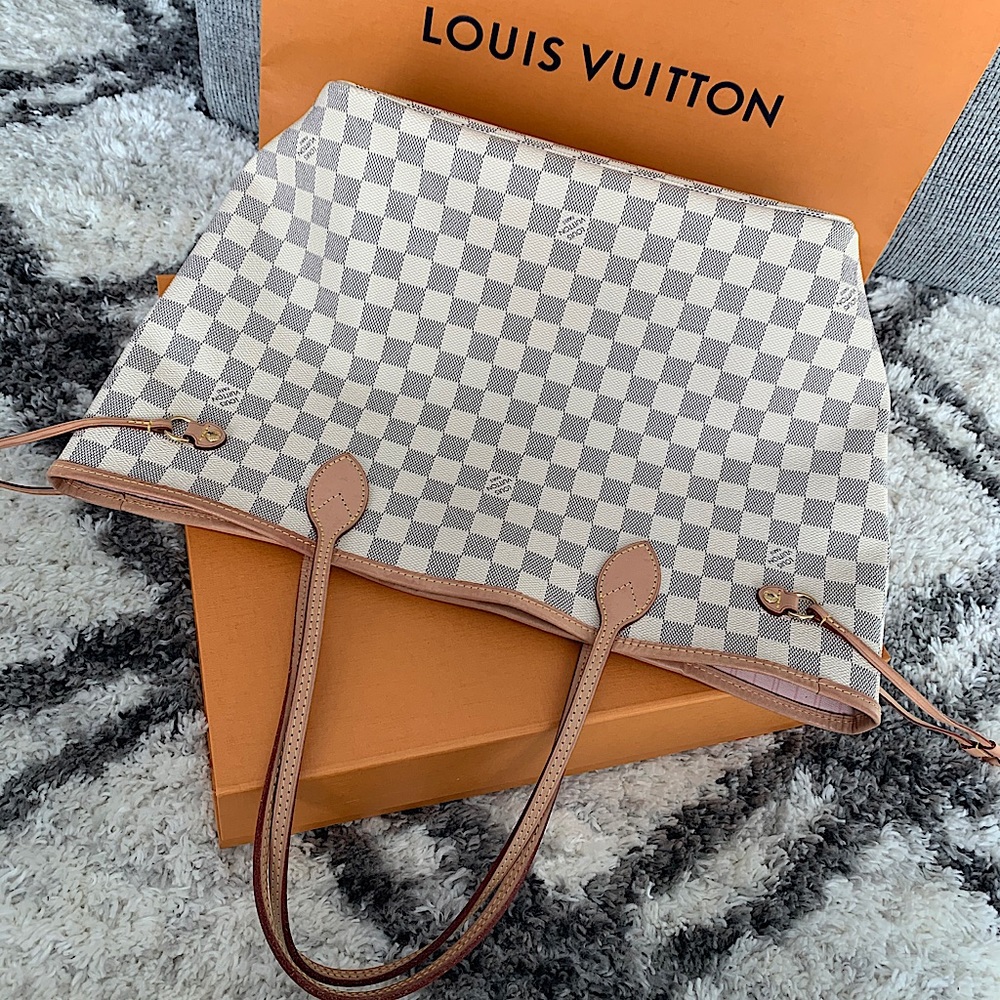 LOUIS VUITTON NEVERFUL MM DAMIER AZUR